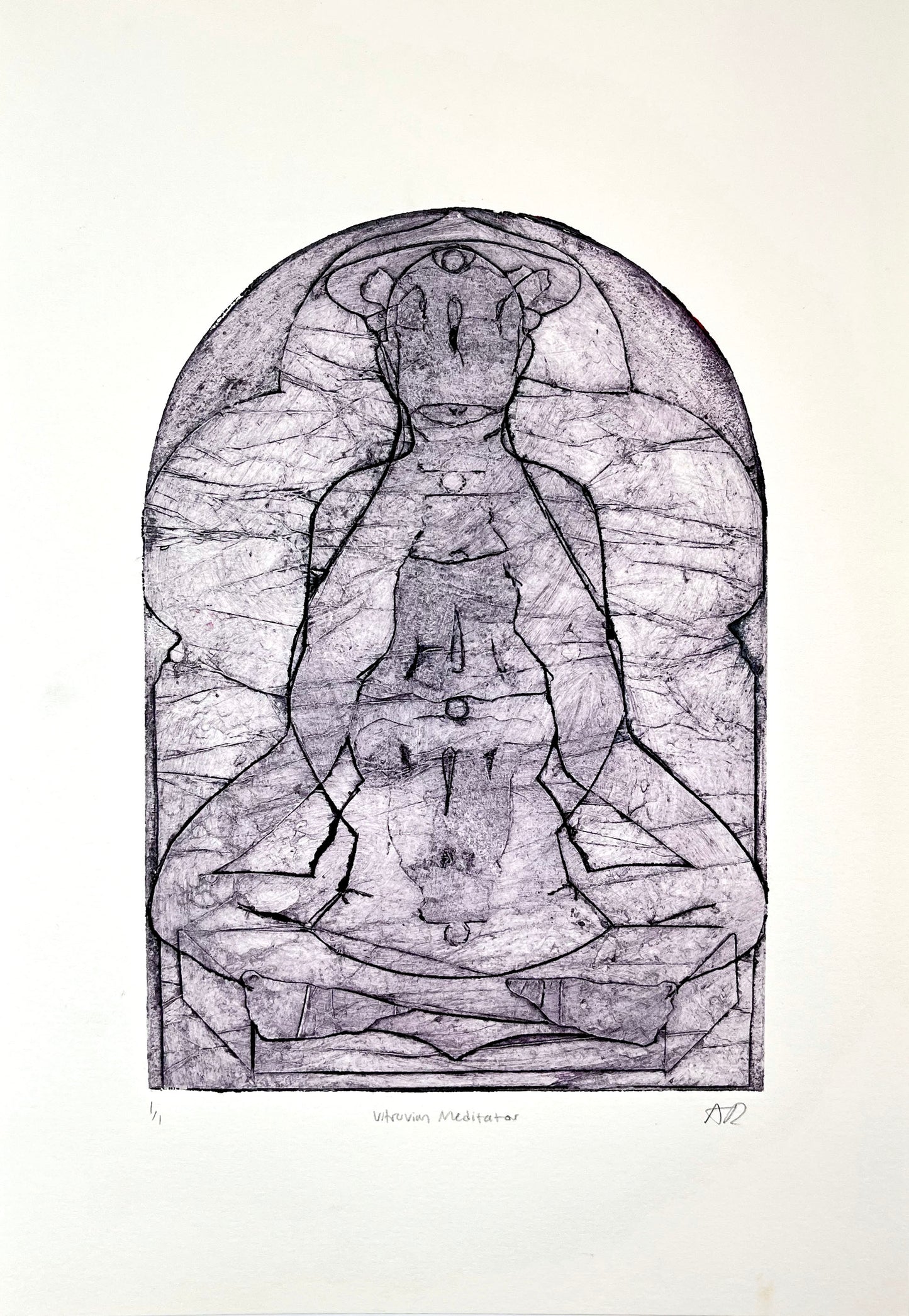 Vitruvian Meditator Print