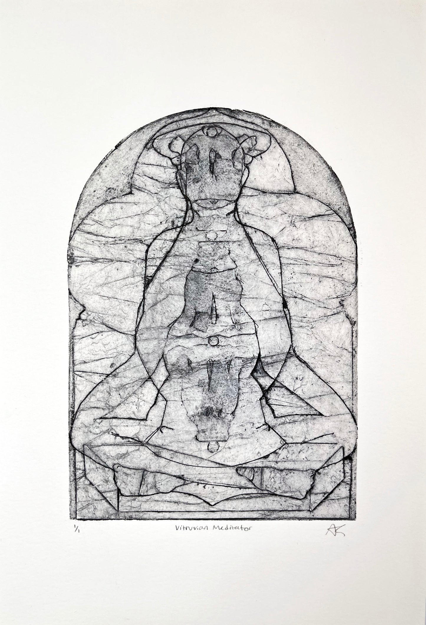 Vitruvian Meditator Print