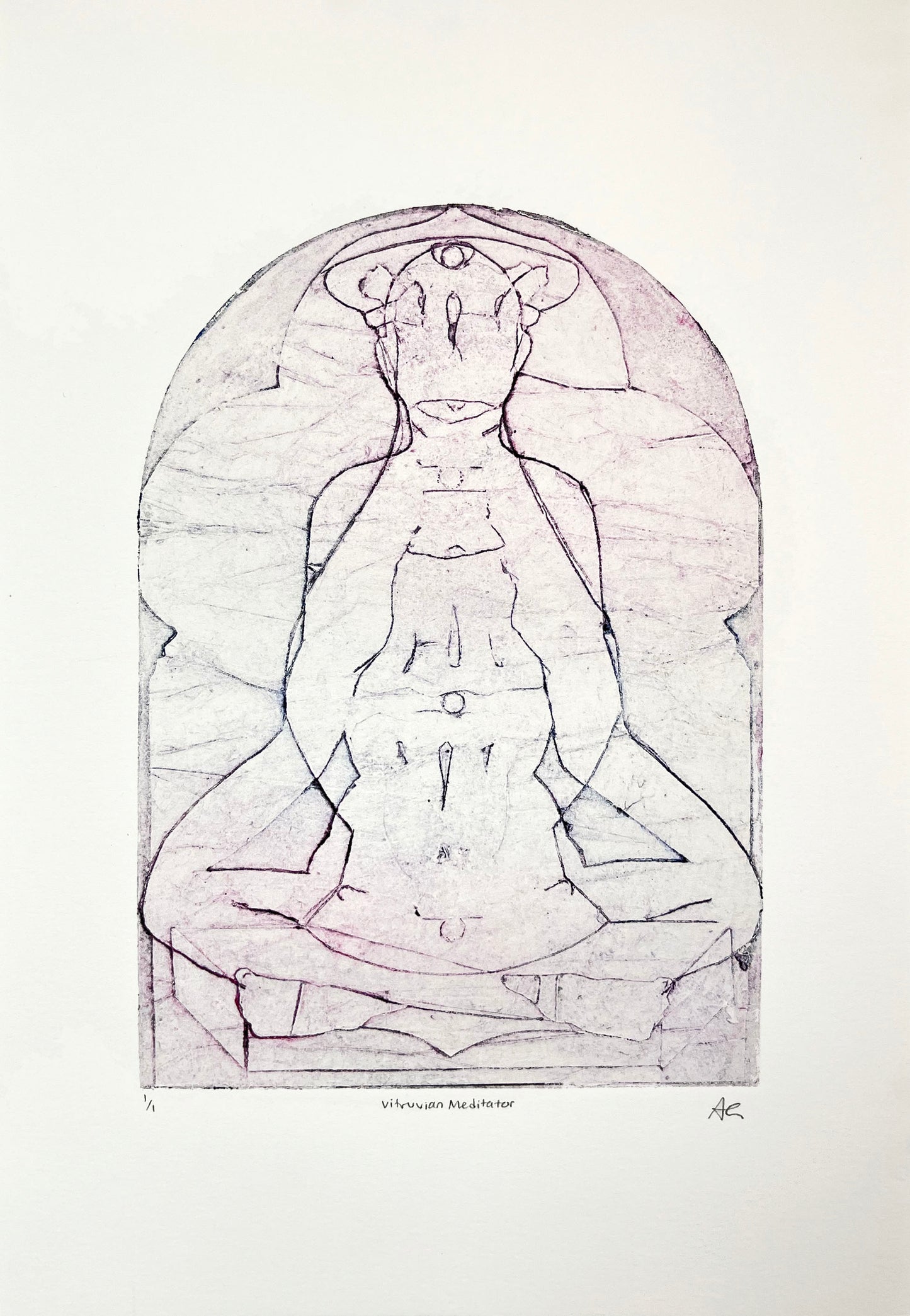 Vitruvian Meditator Print