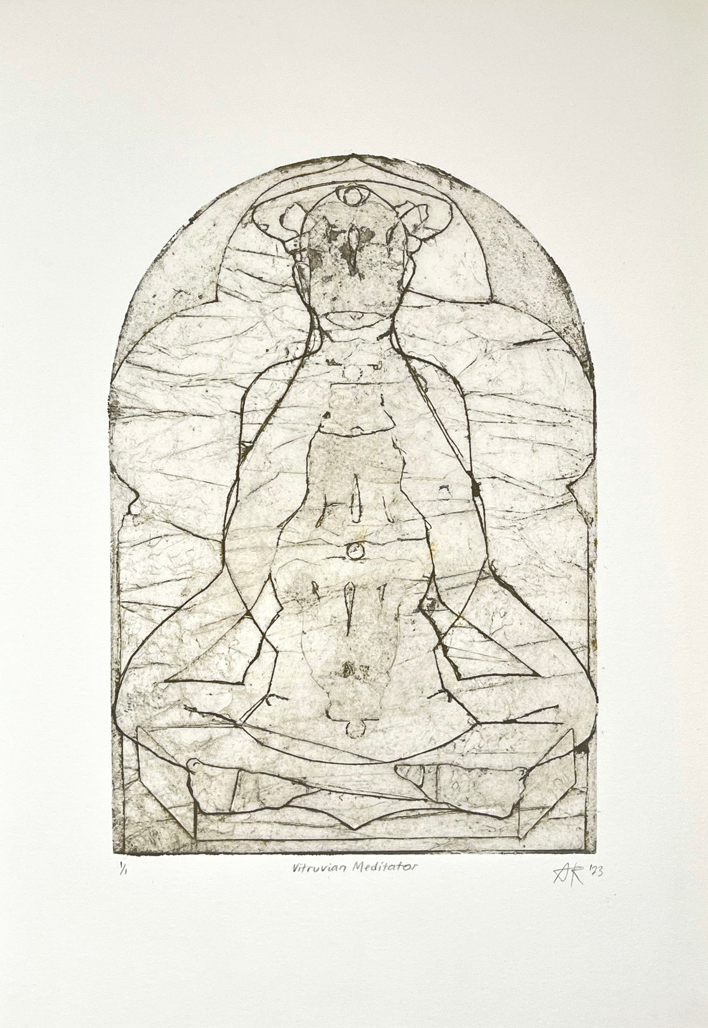 Vitruvian Meditator Print